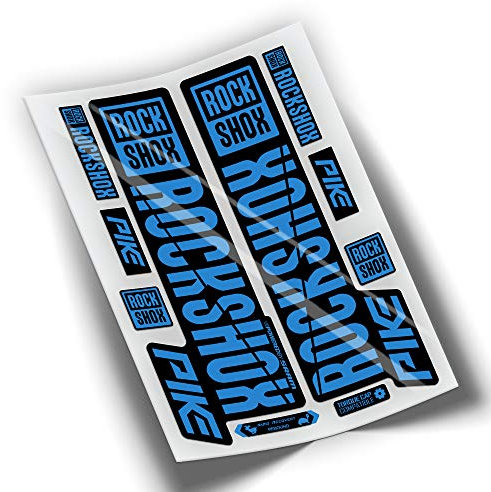 PEGATINEA FORK STIKERS ROCKSHOX PIKE 2018 WP64 (BLUE 517)
