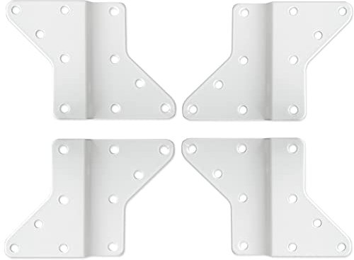 Drall Placa Adaptadora VESA - Soporte de TV LED LCD Plasma Curvo OLED - Extensión de 20 cm (de 200 a 400) Blanco Modelo: AD7W