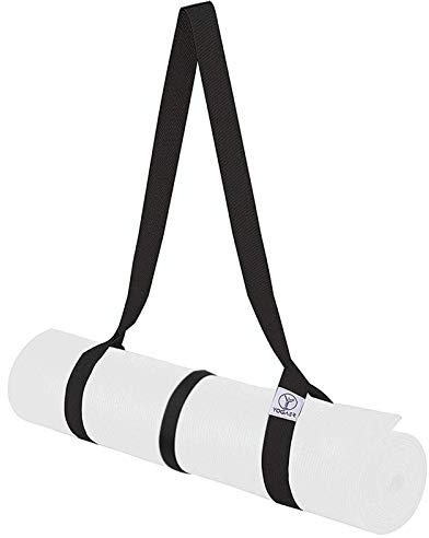 YOGAER Yoga Mat Strap Carrier, Adjustable Thick Straps Sling for Carrying Large Mats, Stretching Band [Mat Not Included]