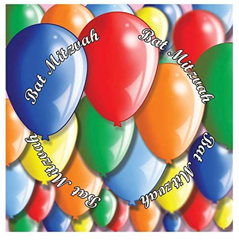 Cazenove Papierservietten, 3-lagig, Fledermaus-Mitzwa, 33 x 33 cm, 20 Stück