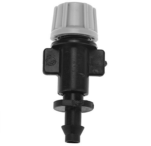 Raguso 50pcs/Set Boquillas de nebulización Boquillas de atomizador de Cabeza de rociador de plástico Goteros de nebulización Ajustables para jardín de riego por Goteo de Invernadero