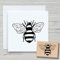 NEWSTAMPS Stempel Biene Motivstempel aus Holz & Gummi zum Karten basteln, Holzstempel, Tiere, Tierstempel, Insekt, Scrapbook, Textilstempel, Deko, Kinder