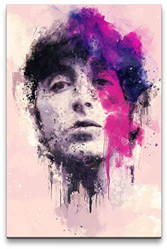 McCartney Porträt Abstrakt Kunst Musiklegende 60x90cm Leinwandbild