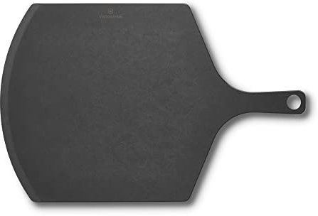 Victorinox Pizzaschieber, Planche à Découper, Pelle à Pizza avec Poignée, Grande (53.4 x 35.6 x 0.5), Ménage les lames, Lavable au lave-vaisselle, Noir