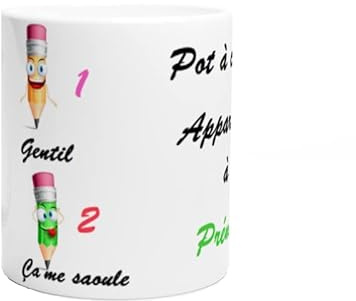 Générique pot à crayon à personnalisé à offrir à un ami, collègue, famille, pour un anniversaire une fête ou tout simplement pour la joie d'offrir