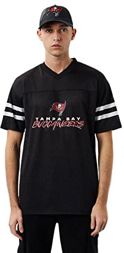 New Era NFL Script Lasrai Camiseta, Negro, Medium para Hombre