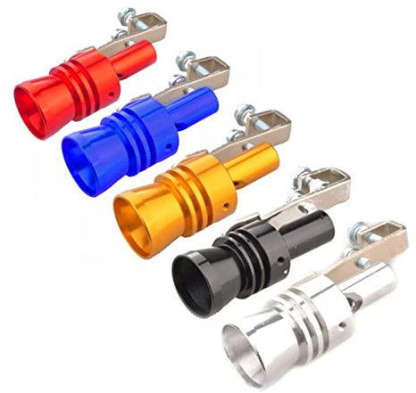 Endrohrblende Auto Auspuff Sound Schalldämpfer Fake Turbo Whistle Pipe Ventil Für Audi Für A3 Für A4 Für B8 Für B6 Für A6 Für C6 Für A5 Für B7 Auspuff Blende (Farbe : Gold, Größe : A)