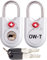 OW-Travel Cadenas clé TSA pour Valise. Cadenas Clef Antivol pour Bagages Casier Rangement Tente Camping. Bagages Cadenas USA. Accessoires de Voyage Avion.Verrou a Cle Valise 2 Argent