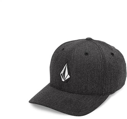 Volcom Herren Gorra Flexfit Jaspeado de Piedra Completa Verschluss, grau, L/XL