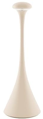 SIGOR Nudrop - Dimmbare LED Akku-Tischleuchte Indoor & Outdoor, IP54 spritzwassergeschützt, Höhe 29,2 cm, aufladbar mit Easy-Connect, 12 h Leuchtdauer, dünenbeige