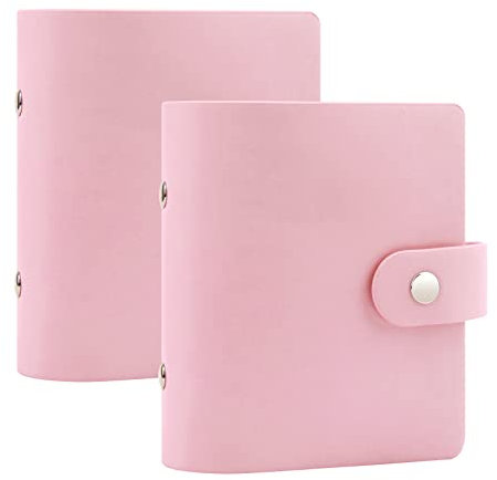 52 Taschen Mini-Fotoalbum für Fujifilm Instax Mini 12 11 9 90 8 7s 40, passend für Polaroid Snap/Z2300/SocialMatic Sofortbildkameras & Zip Sofortdrucker (2 Packs, Rosa)