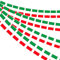 Ahfulife Italiana Bandiere Striscioni,10 m - 30 fogli Italia Bandiere a Corda, Bandiera Italia Ghirlanda, Adatto per Feste, Eventi Patriottici, Calcio Europea (Italiana, 2 pezzo)