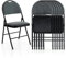 GiantexUK Folding Chairs Set of 2/4/6, Padded Seats Metal Frame Event Chairs with Backrest and Non-Slip Foot Pads, Easy Storage Conference Chairs for Home Reception Room(Grey, 6pcs, High Back)