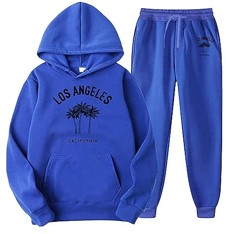 Duohropke Trapstar Trainingsanzug Sets Herren/Damen 2023,Trapstar Anzug Sportswear Sets Herren/Damen 2-teilig Trainingsanzug Hoodies Sweatshirts mit Kapuze Und Taschen Sporthose Kapuzensport Set