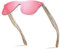 KITHDIA Holz Sonnenbrillen Herren und Damen Polarisierte Sonnenbrille mit Holzbügeln/UV400-Schutz C5029