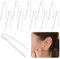 10pcs Hearing Aid Tubes, Lightweight Sturdy Hearing Aid Tubes NHS Suitable for Most Hearing Aids Tubes, Flexible Hearing Aid Tubing Replacement Transmitting Clear Sound(3.1 * 2.0mm)