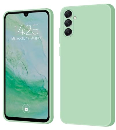 LBH Handyhülle SoftGrip für Samsung Galaxy A15 / A15 5G Slim Case Hülle Schutzhülle Cover Bumper Kratzfest Ultra Dünn Mikrofaser Inlay Türkis