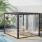 Plane Wasserdicht Transparent,3x4m Transparente Plane,Gewächshaus Pet Hutch Dach,PVC Wasserdicht Regenschutz,Plane Durchsichtig Abdeckplane,Wetterfeste Plane Faltbar Planen,Plane Transparent Mit ösen