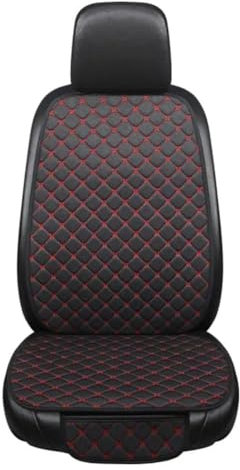 GHUYGTT Auto Sitzbezug für Jeep Wrangler TJ 1997-2002, Vorne Und Hinten Leinen-Sitzkissen Anti-Rutsch-Atmungsaktiver Four Seasons Universal Autositzschutz Autozubehör,E/Black-Red