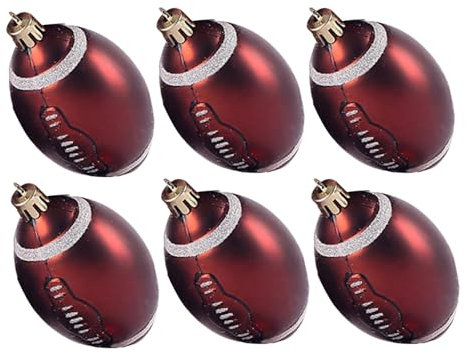 Ultimate Sport Ball Tree Ornament Set | 6 Unique Football & Basketball Ornaments for Festive Decor | Perfect for Christmas Trees, Themed Events, and for Sports Enthusiasts
