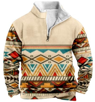 Herren Sweater, Adventskalender Beauty, Pullover Herren Norweger Winter Wollpullover Sweater Zip Warm Jumpers Winterpullover Pulver Langarm Pullover Sweatshirt Plovers