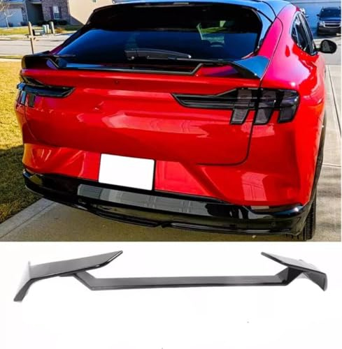 For Auto Perfectionists UK Rear Boot Shelby Spoiler Compatible With Ford Mustang mach E Spoiler 2020-2024 ABS Gloss Black