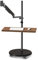 lskdnrufh Monitor Stand 14-43 Adjustable Gas Spring Monitor Arm，Floor Standing Single Monitor Mount, Movable Monitor Stand with Keyboard Tray and Wheels, holds up to 33.0lbs Monitor Arm(17-43)
