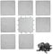 8pcs Base Plates Multipack Classic Baseplate Building Plates for Bricks 16x16 Architectural Panels Create Pixel Paintings & Wall Displays Compatible with Major Brick Brands (Grey)