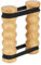 RPFROP Oberkörper-Trainingsgerät, Muskeltrainingsstab, verstellbares Widerstandsband mit Holzgriff für Krafttraining