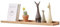 TREOAKWIS Schweberegal Wandregal, Regalbrett Holz Wandboard Eiche Massiv Bilderleiste Bücherregal Kinder Wand für Wohnzimmer, Kinderzimmer, Schlafzimmer, Büro (Natürlich, 80 x 15 cm)