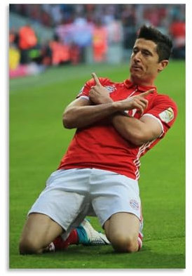 Zbwqlte Robert Lewandowski Feier-Poster, Gemälde auf Leinwand, Wandkunst, Rollbild, Druck, Wohnzimmer, Wände, Dekoration, Häuser, 20 x 30 cm