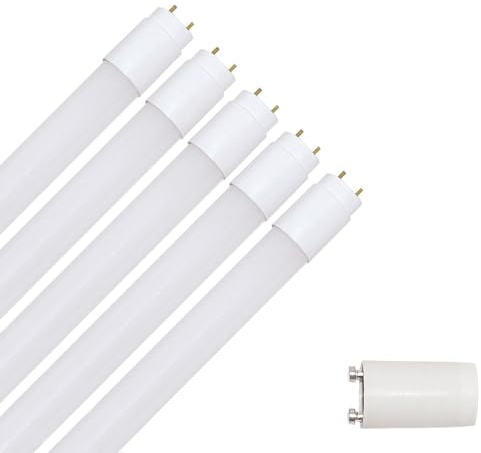 NCC-Licht 5x LED Röhre 120cm 18W/840 G13 1850lm Neutralweiß 4000K | Ersetzt 36W/840 Leuchtstoffröhre T8, Lieferung mit Starter für KVG oder Direktanschluss an 230V Netzspannung