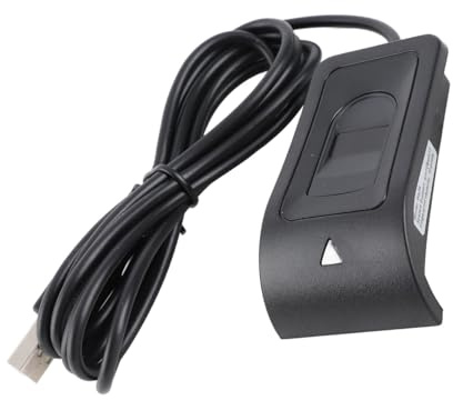Segrehy USB Fingerabdruckleser mit 360° Touch Fast-Matching, Plug and Play, Bis zu 10 Fingerabdrücke Speicherung für Windows PC, für Büro, Home Office, Unternehmen und Mitarbeiter
