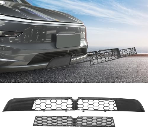 Ywooon Parrilla Delantera Malla para Model Y Juniper 2025 2026, Parachoques Inferior del Coche Segmentada Inserto de Rejilla Entrada de Aire Cubierta de Rejilla de Ventilación (Not fit 2026 Standard)
