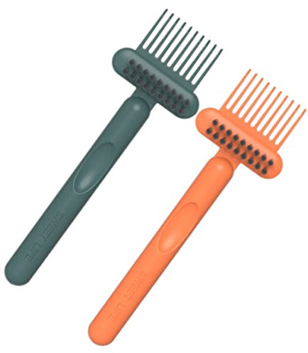 Beaupretty 2pcs Hair Cleaning Rake for Brush Cleaner Comb Claw Cleaner Bristle Brush Hair for Daily Grooming Routine