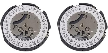 Rfeeuubft 2X VK63 Quartz Watch Movement Date at 3 O'Clock Chronograph Watch Movement with Battey for VK63A Watch Single Calendar