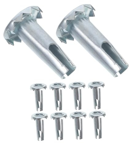 WEKADRIN 12 Stück Teiliges Eisen Rollenbuchsen Schwerlast Möbelrollen Stecknuss für Stuhlbeine Drehbar Robust Einfache Montage Ersatz für Holz Büromöbel Beine