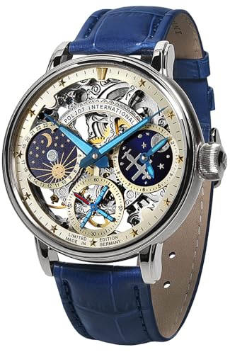Poljot-International Herrenuhr Handaufzug Orbita Blau 9931.2940566 | Made in Germany, limitiert auf 400 Stück,