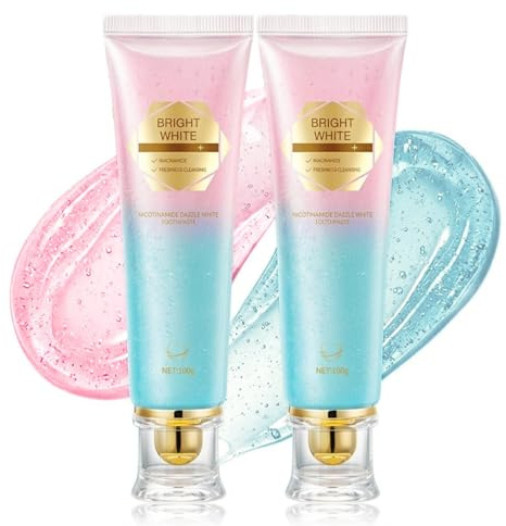 Niacinamid Whitening Zahnpasta - Zahnpasta Weisse Zähne 2 Stück - Zahnaufhellung & Fleckenentfernung - Niacinamide Whitening Toothpaste für Weiße Zähne & Frischen Atem