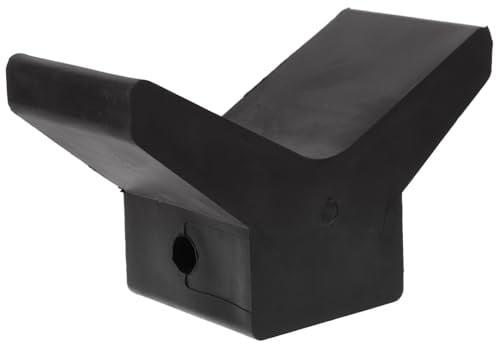JUMPLAWN Butée D’étrave en Caoutchouc Robuste Forme en V pour Remorque de Bateau, Accessoire pour Remorques Porte-Bateau, Protection D’étrave pour Bateaux de Ski Nautique, Stabilité