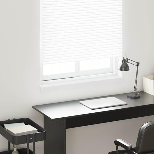 Davanzale in PVC Bianco 80x10x4,5 cm per Finestra, Soglia Moderna Resistente all'Acqua per Interno ed Esterno, Facile da Installare con Adesivo, Tagliabile in Lunghezza, Include