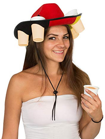 Generique - Bier-Hut Fussball in Deutschland-Farben schwarz-rot-gelb