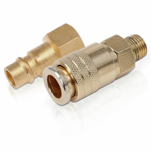 POWERPLUS POWAIR0260 - Set 2 conectores euro (m) / orión (h)