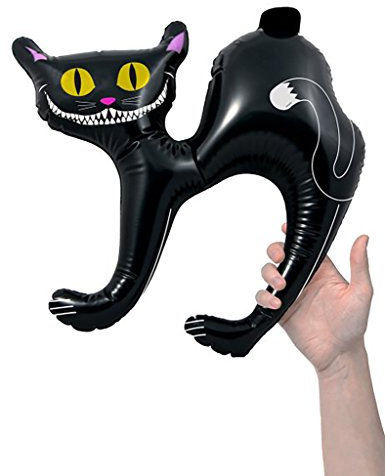 Inflatable Black Cat 41cm, Halloween or Fancy Dress Prop