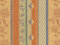 Landhaus Möbelstoff Lindau Farbe 42 (beige, ocker, orange, blau) mit biologischem Fleckschutz - modernes Chenille-Flachgewebe (gemustert, floral, gestreift, Blumen) Polsterstoff, Stoff, Bezugsstoff, Eckbank, Couch, Sessel, Hussen, Kissen