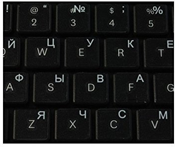 Arabic Keyboard Stickers Transparent Laptop Overlays White for Black Keyboards