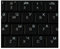 Arabic Keyboard Stickers Transparent Laptop Overlays White for Black Keyboards