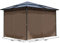 4 Seitenteile für Hardtop Pavillon 3x3m Seitenwandset Sichtschutz Vorhänge
