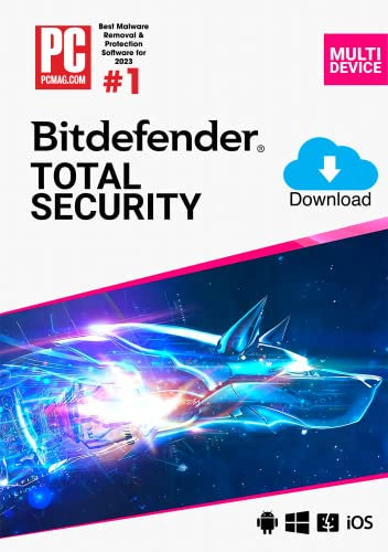 Bitdefender Total Security 2025 | 10 Geräte | 2 Jahre | PC/Mac/iOS/Android | Code zur Aktivierung per E-Mail | Automatische Verlängerung