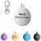 KSZ Etiquetas de identificación para Mascotas de Acero Inoxidable, Etiquetas Personalizadas para Perros y Gatos. Grabado Frontal y Trasero. Múltiples Colores (Plata, Redondo)